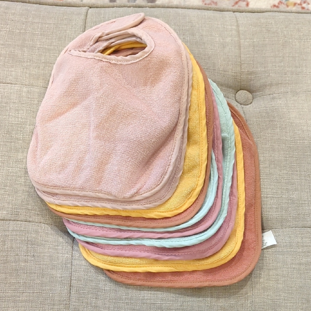 Set of Colorful Baby Bibs